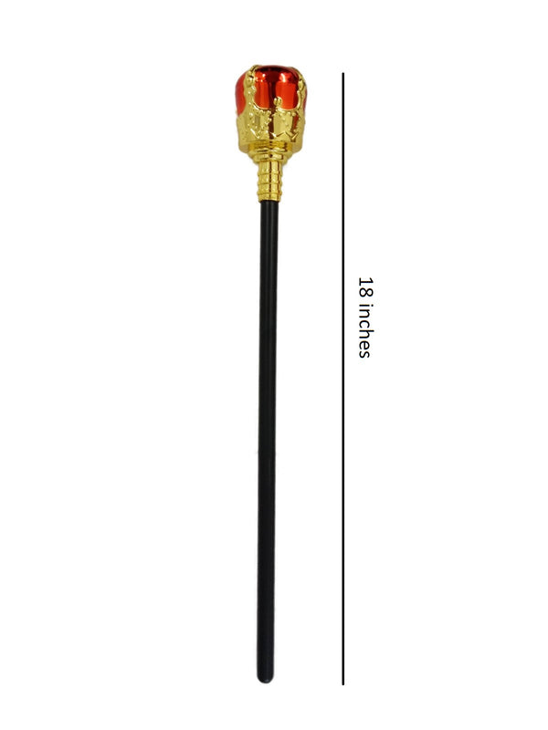 Royal Medieval King Queen Scepter Wand Fancy Dress Costume Accessories