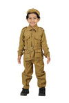 Indian Police Inspector Community Helper Khaki Fancy Dress Costume for Kids