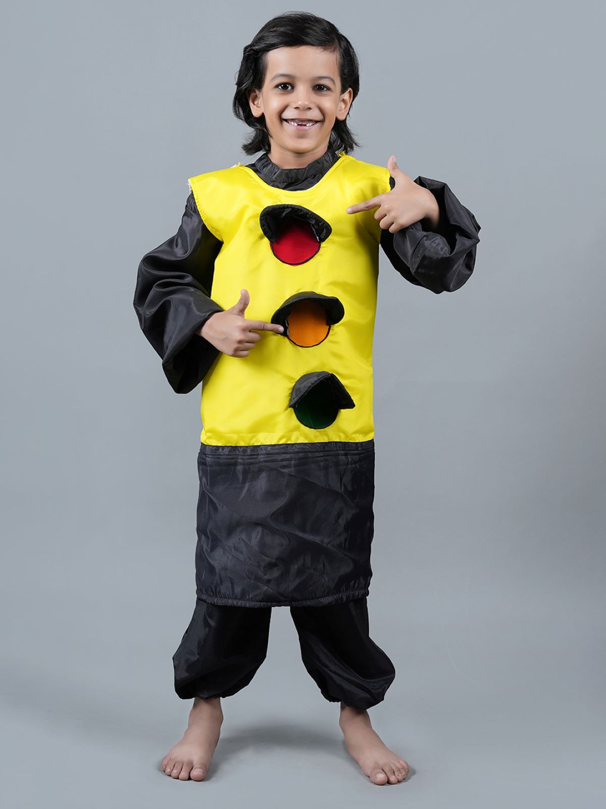 Traffic Lights Costume for Cosplay/Traffic Signal Costume/For Kids Annual  function/Theme Party/Competition/Stage Shows/Birthday Party Dress