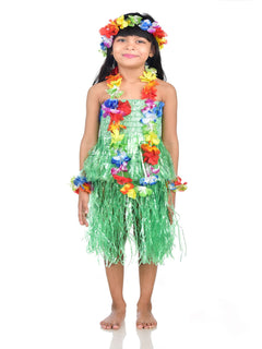 Rent Buy Hawaiian Hula Fancy Dress Costume for Girls Online in India