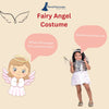 Fairy Angel Girls with White Wings Girls Fancy Dress Costume