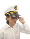 Buy White Navy Air Force Pilot Officer Cap Accessory for Boys and Men