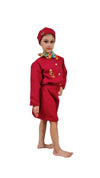 International Airline Air Hostess Kids Fancy Dress Costume for Girls - imported