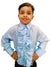 Blue Frills Shirt Kids Fancy Dress Costume