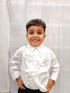 White Frills Shirt Kids Fancy Dress Costume