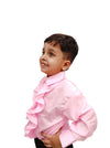 Pink Frills Shirt Kids Fancy Dress Costume