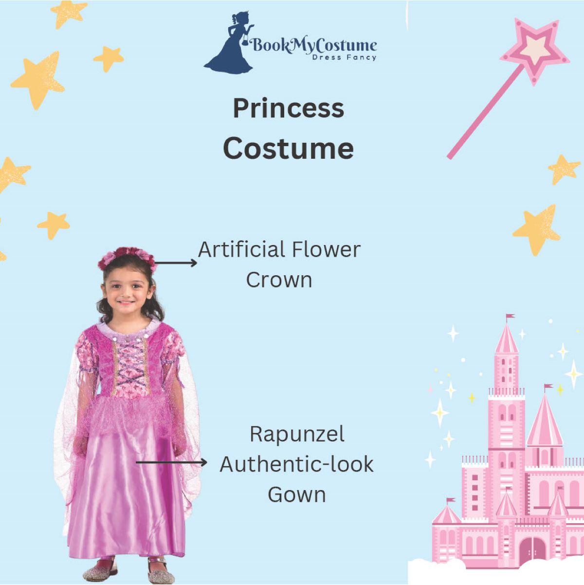 Rapunzel fancy dress on sale child