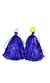 Dark Blue Pom Poms Cheerleader Dance Kids & Adults Costume Accessory