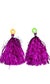 Magenta Pom Poms Cheerleader Dance Kids & Adults Costume Accessory