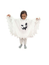 BookMyCostume White Ghost Costume With Pumpkin Basket Combo For Kids| Halloween Dress For Boys and Girls