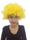 BookMyCostume Buy Yellow Curly Hair Wig Unisex Adult & Kids Fancy Dress Costume Accessory