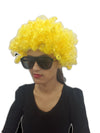 BookMyCostume Buy Yellow Curly Hair Wig Unisex Adult & Kids Fancy Dress Costume Accessory