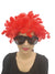 BookMyCostume Buy Red Curly Hair Wig Unisex Adult & Kids Fancy Dress Costume Accessory