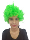 BookMyCostume Buy Green Curly Hair Wig Unisex Adult & Kids Fancy Dress Costume Accessory