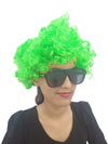 BookMyCostume Buy Green Curly Hair Wig Unisex Adult & Kids Fancy Dress Costume Accessory