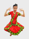 Bharatanatyam Saree Indian Classical Dance Costume for Girls and Women