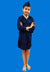 Airline Air Hostess Kids Fancy Dress Costume for Girls - Blue