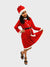 BookMyCostume Lady Santa Claus Christmas Theme Frock Fancy Dress Costume - Premium