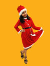 BookMyCostume Lady Santa Claus Christmas Theme Frock Fancy Dress Costume - Premium