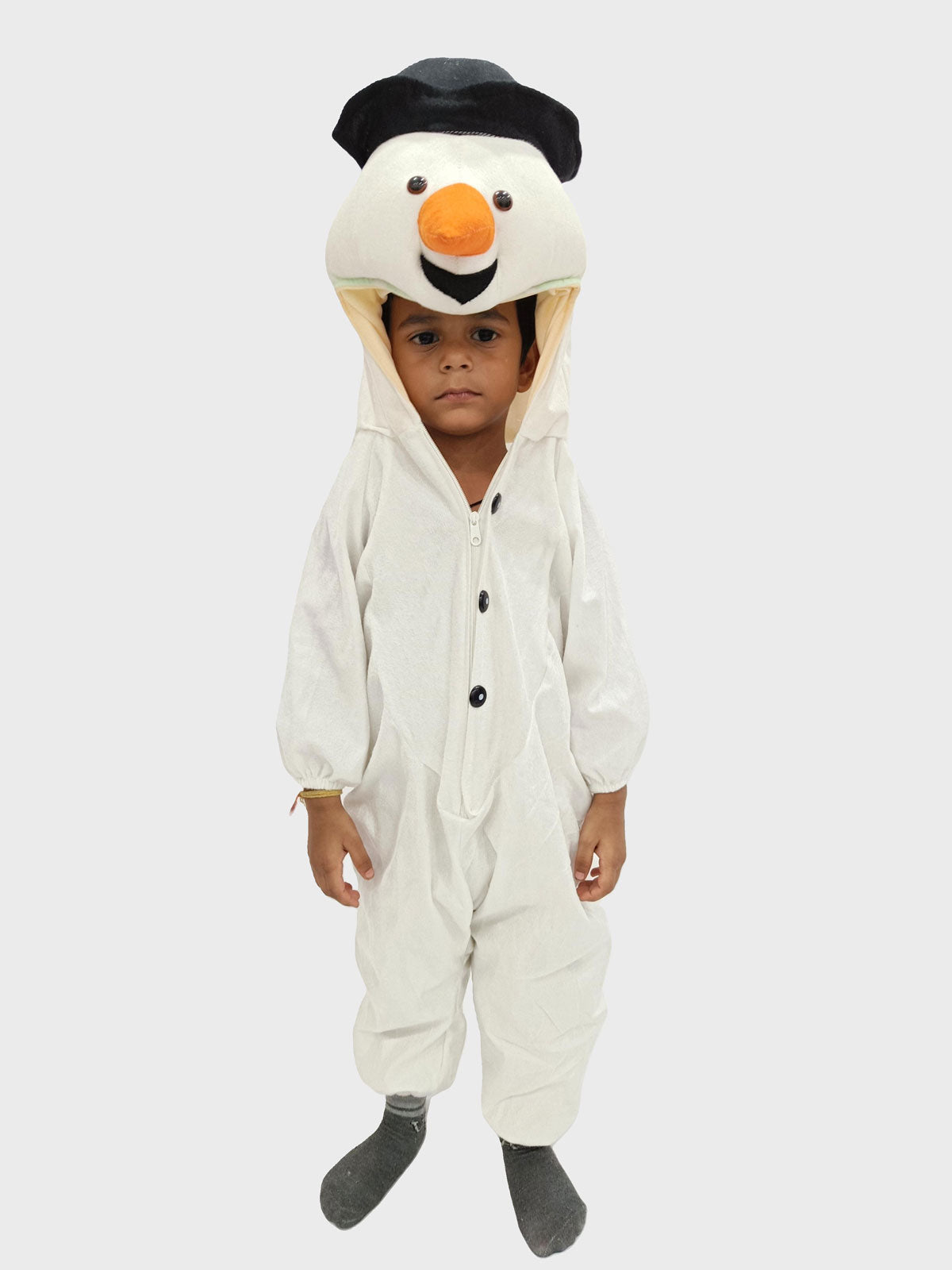 BookMyCostume Snowman Jumpsuit for kids Fancy Dress Costume Winter l