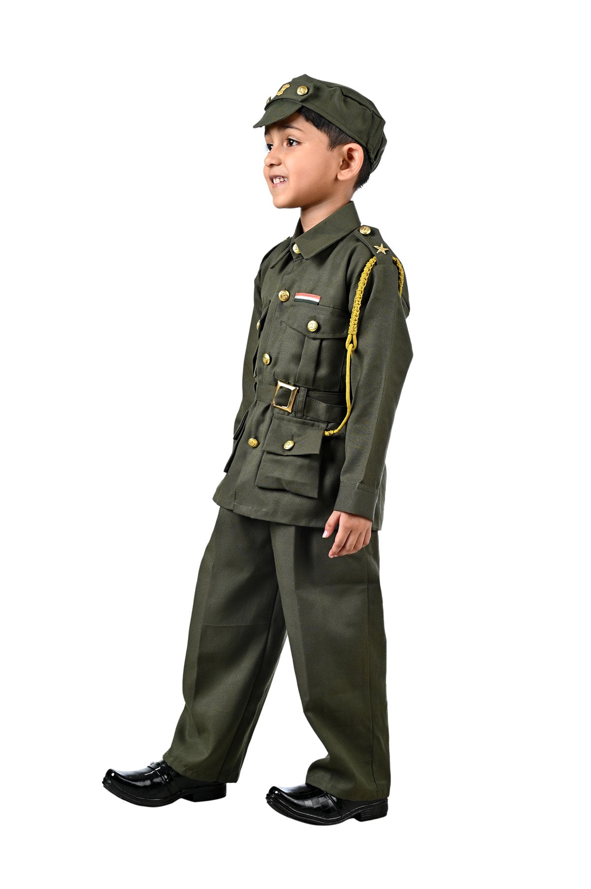 Buy BookMyCostume Indian Army General Profession Community Helper Kids  Fancy Dress Costume 11-12 years Online at Low Prices in India - Amazon.in