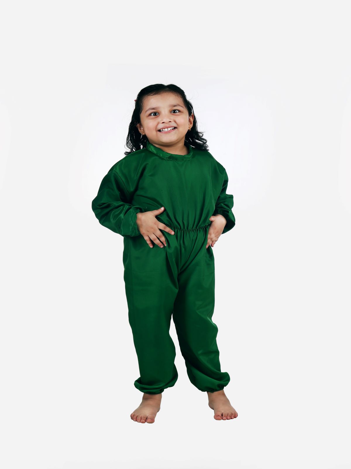 Kids green sales jumpsuit