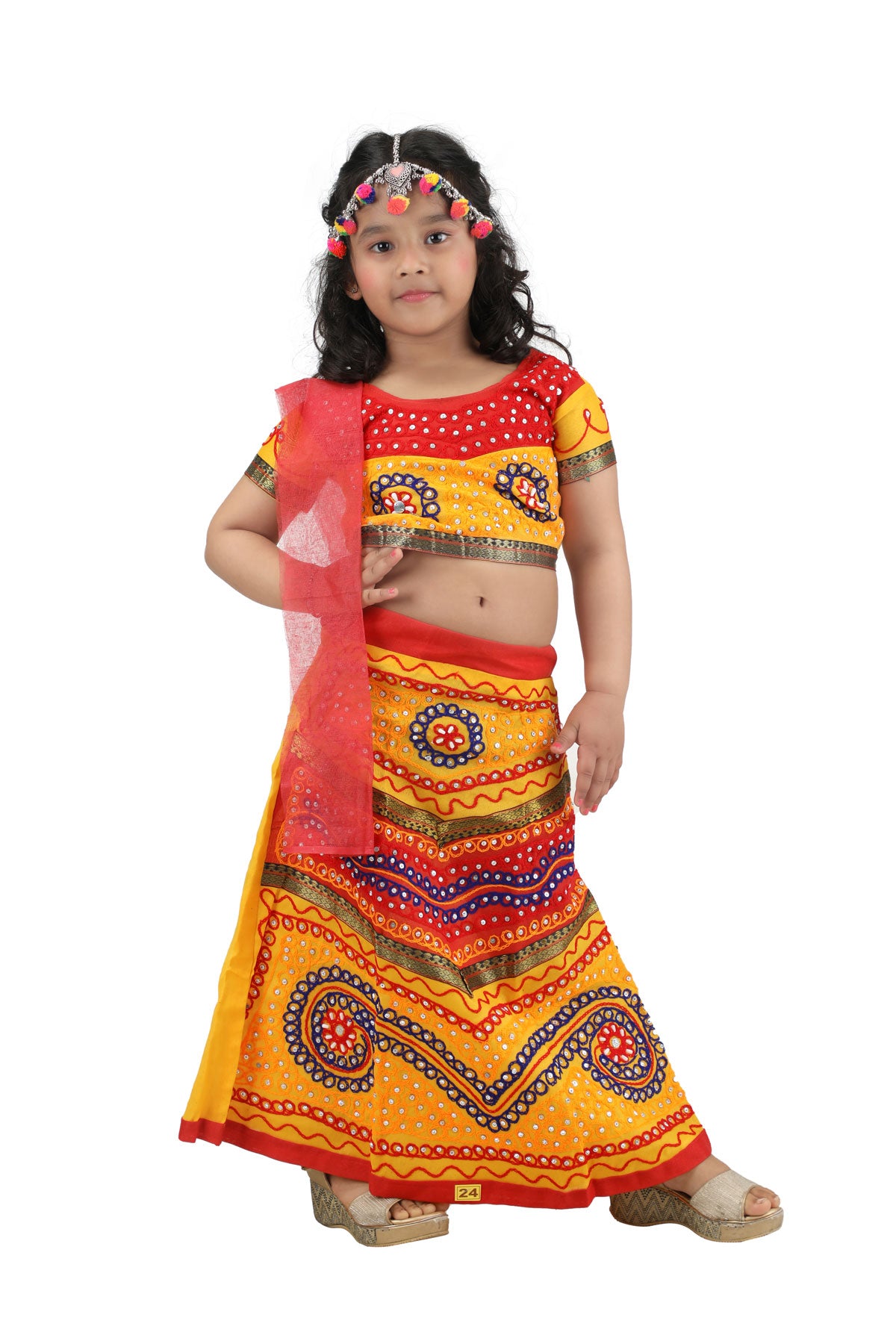 BookMyCostume Radha Gujarat Garba Navratri Indian State Fancy Dress Costume  for Girls and Women 2-3 years : Amazon.in: Clothing & Accessories