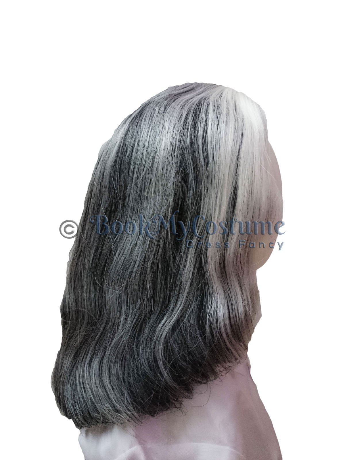 Grey hair wig costume sale