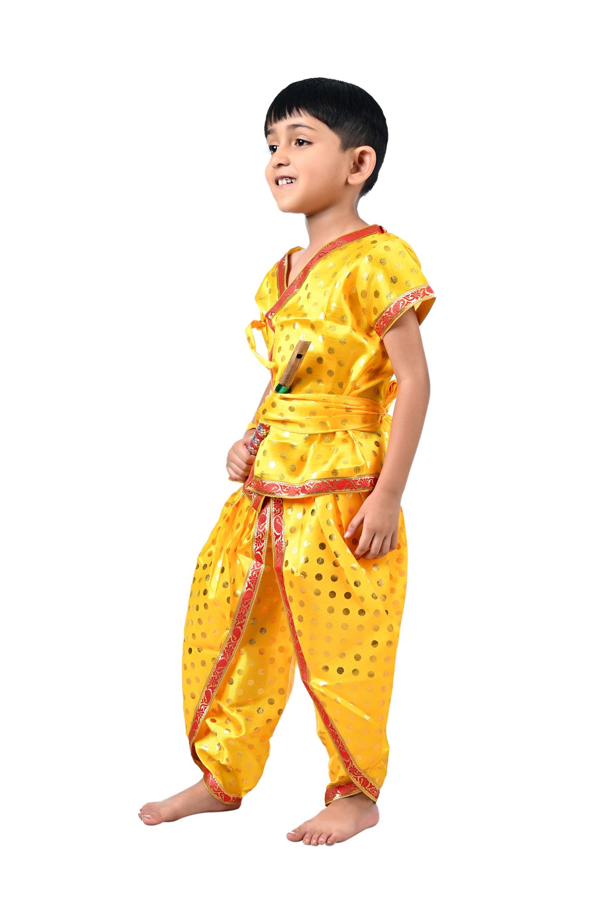 Buy Kanha ji Dress/Laddugopal ji Dress for Krishna Janmashtami Net Dress  Poshak With Pagdi (6 INCH) Online at Best Prices in India - JioMart.