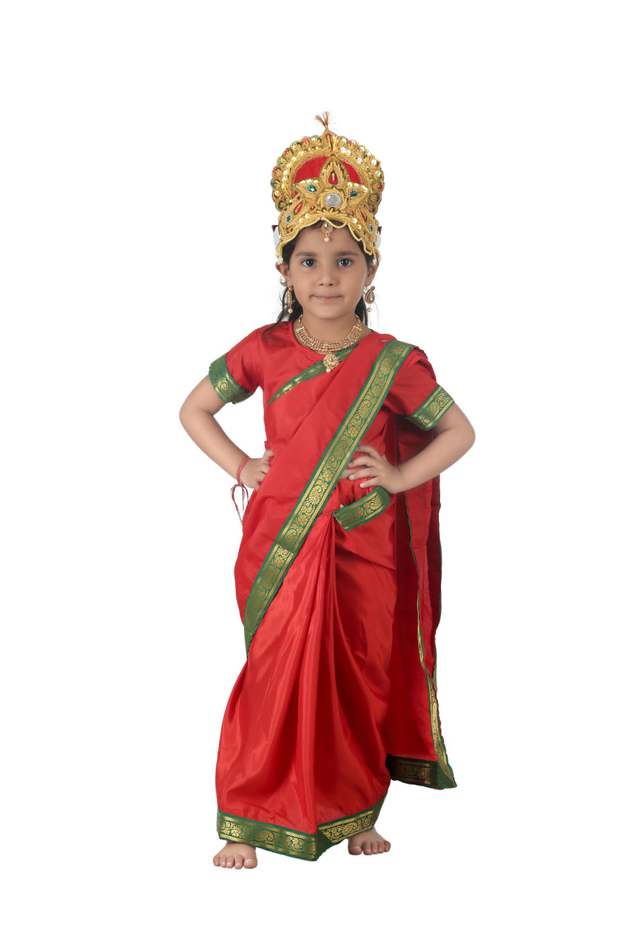 Buy SANSKRITI FANCY DRESSES Vanvasi Sita Saree Fancy Dress Costume  Mythological Costume (6 To 8 Years) Online at Low Prices in India -  Amazon.in
