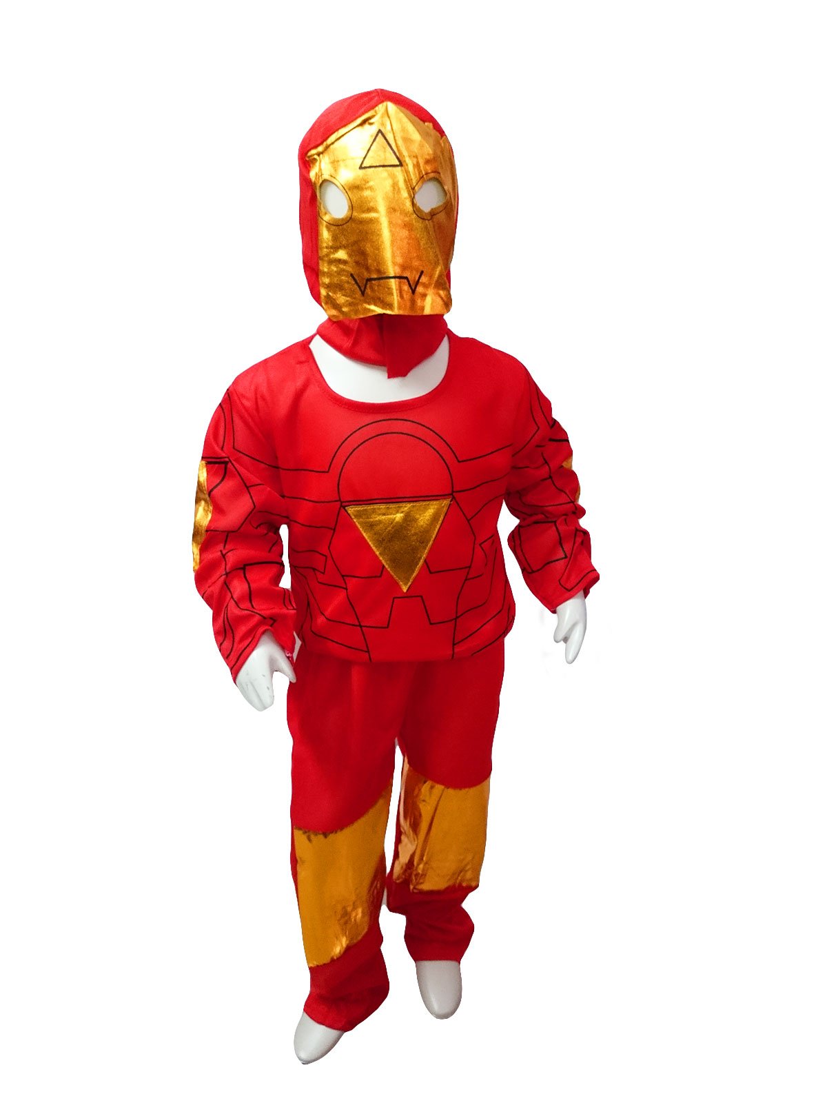 Superhero Avenger Iron Man Costumes Fully Comfortable for Kids dress  Costumes with Mask Kids Costume Wear (