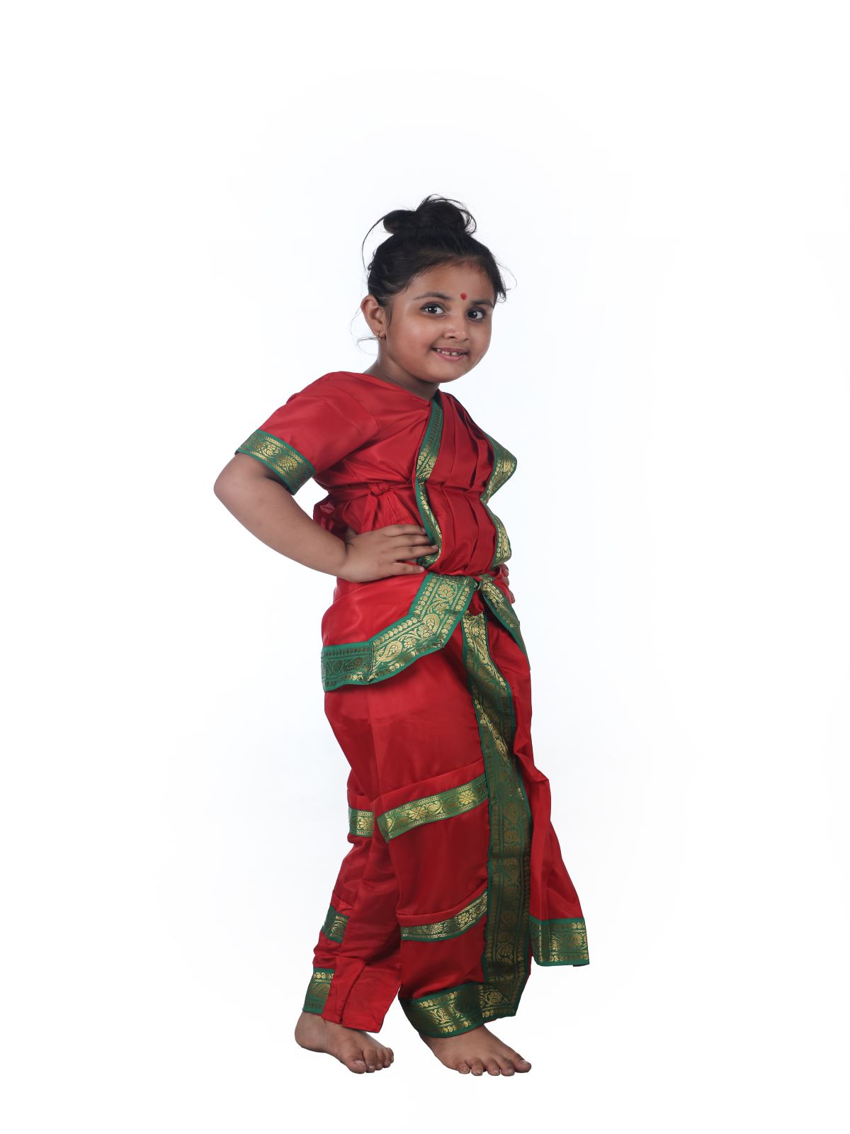 YELLOW PINK 30 inchs Pant Length Bharatanatyam Dance Costume | Art sil – Classical  Dance Jewelry