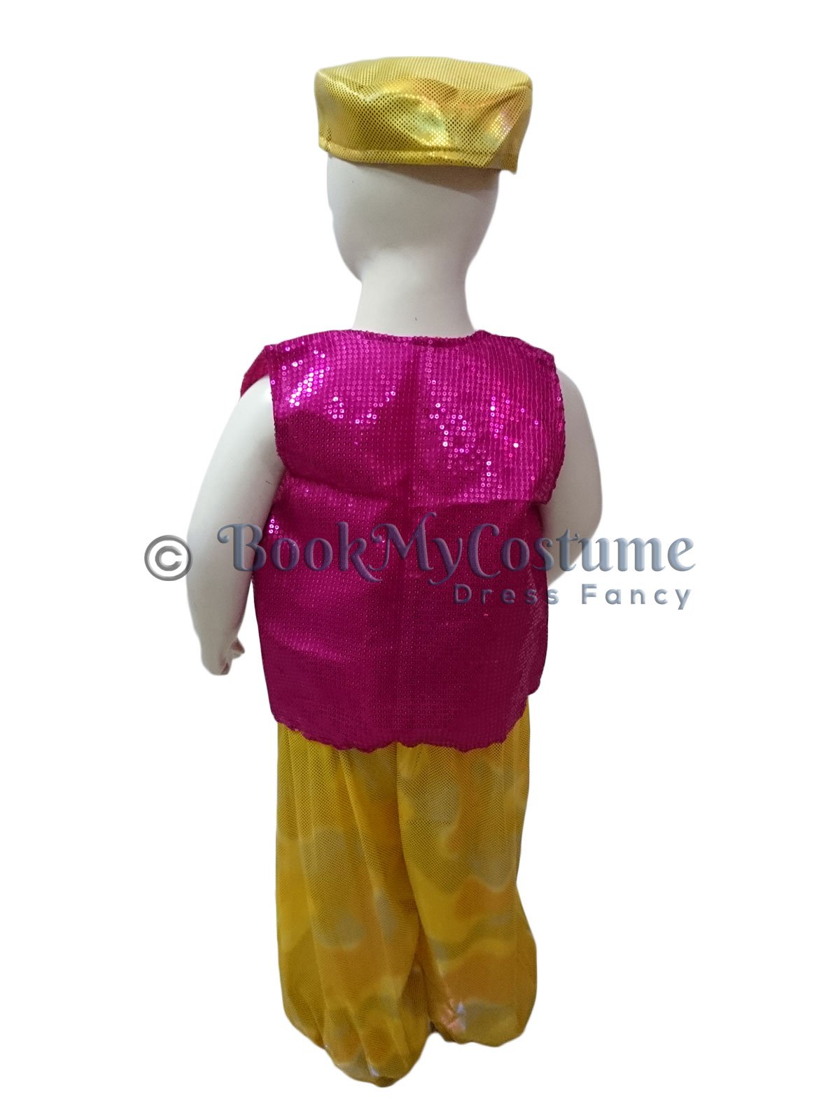 Red Golden Dance Dress For Boy