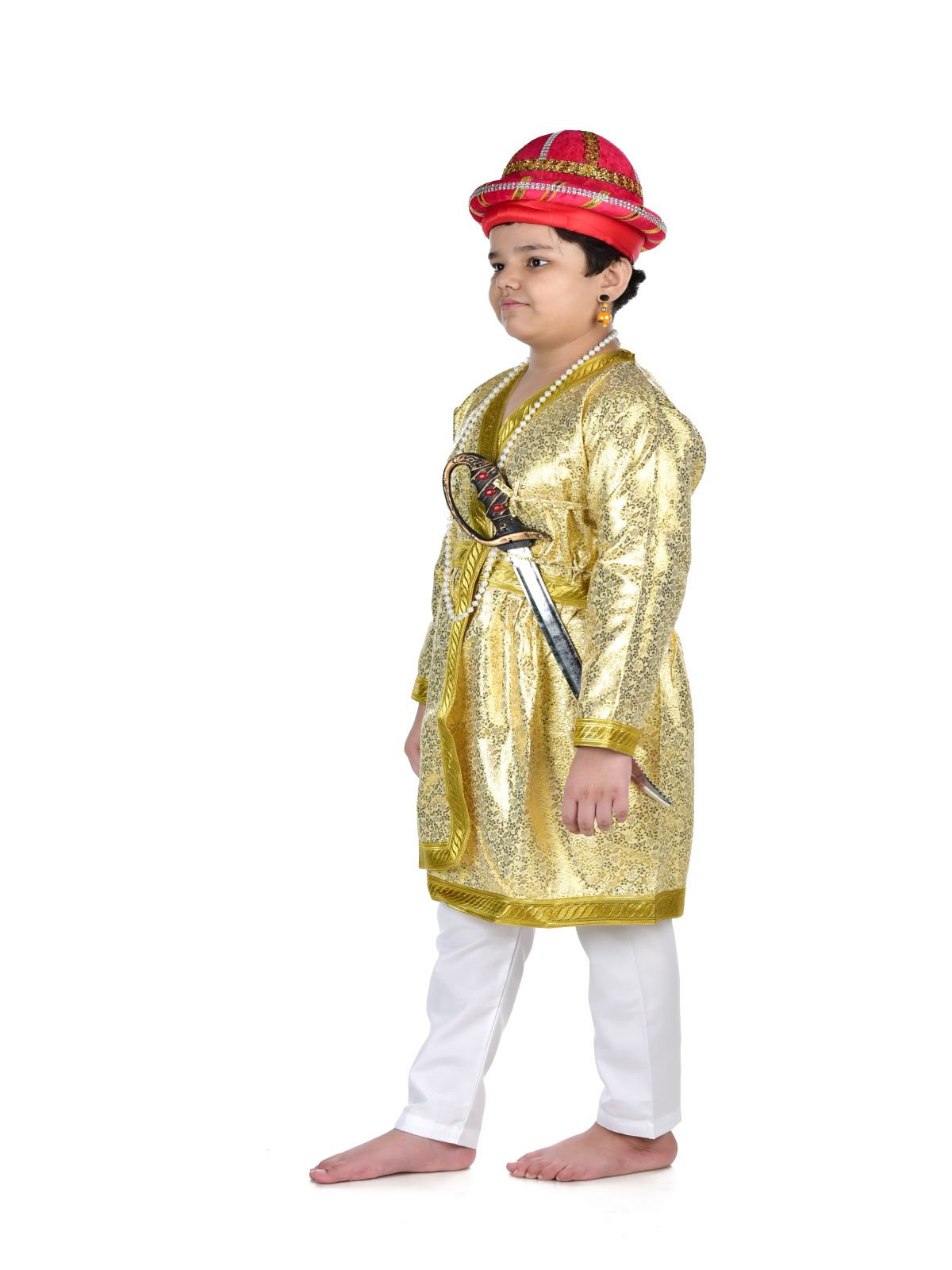 Buy Kaku Fancy Dresses The Great Mughal King Akbar Costume/Indian  Historical Character Costume -Blue, 5-6 Years, For Boys Online at Low  Prices in India - Amazon.in