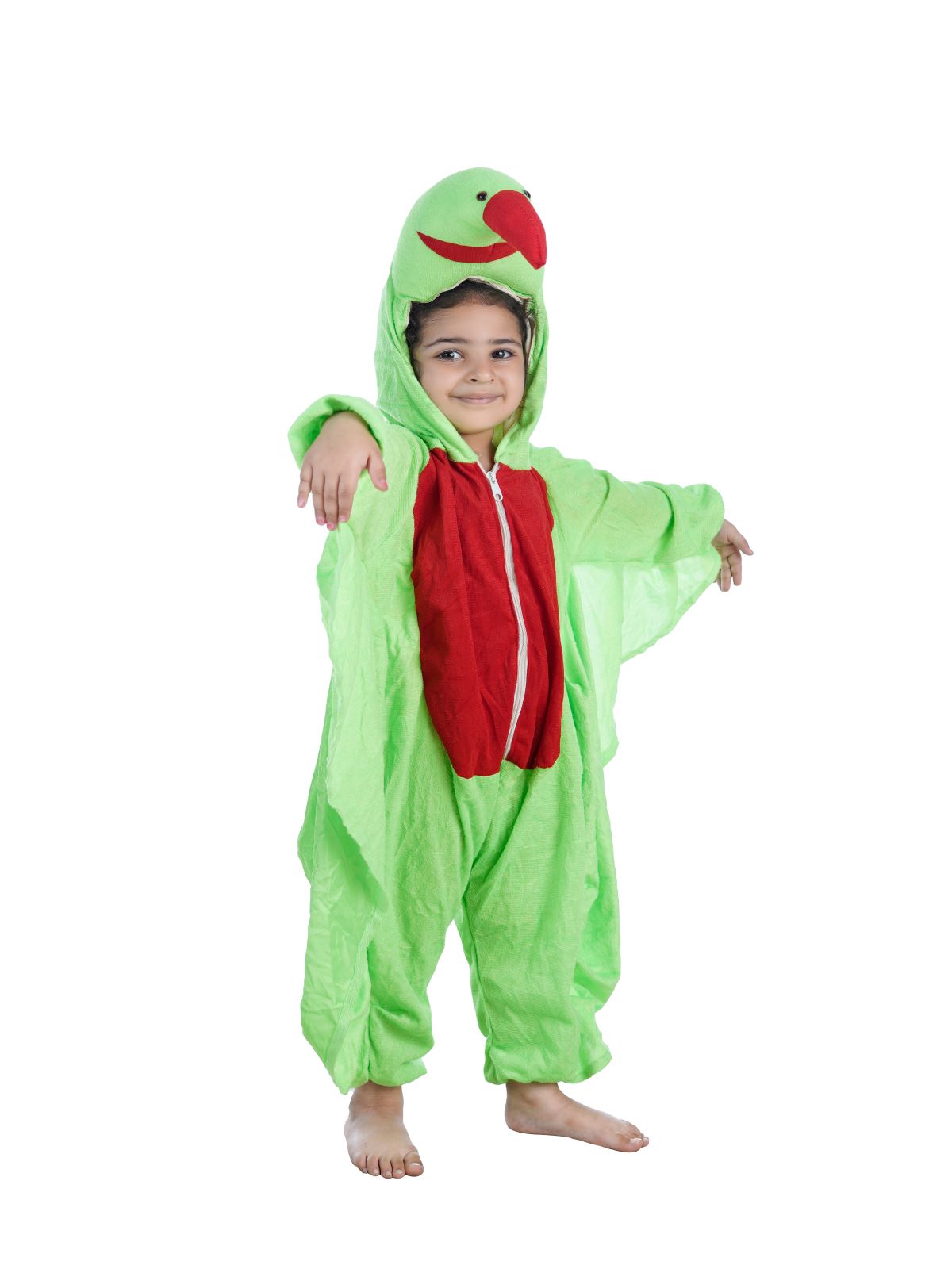 Green Parrot Tota Pet Bird Kids Fancy Dress Costume