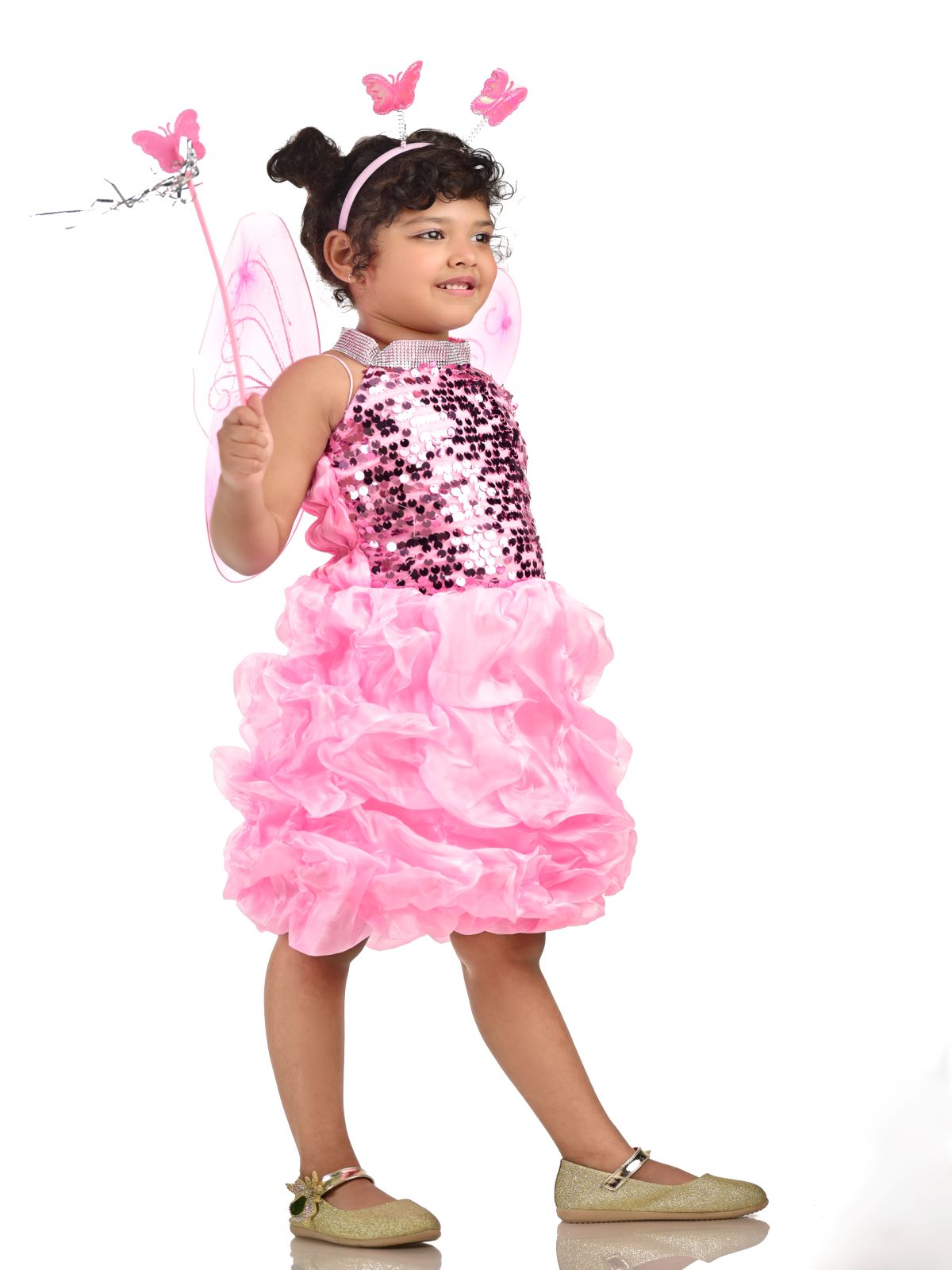 Buy Trendy Butterfly Party Wear Gown for Baby Girl | Kids designer dresses,  Baby girl birthday dress, Girls birthday party dress