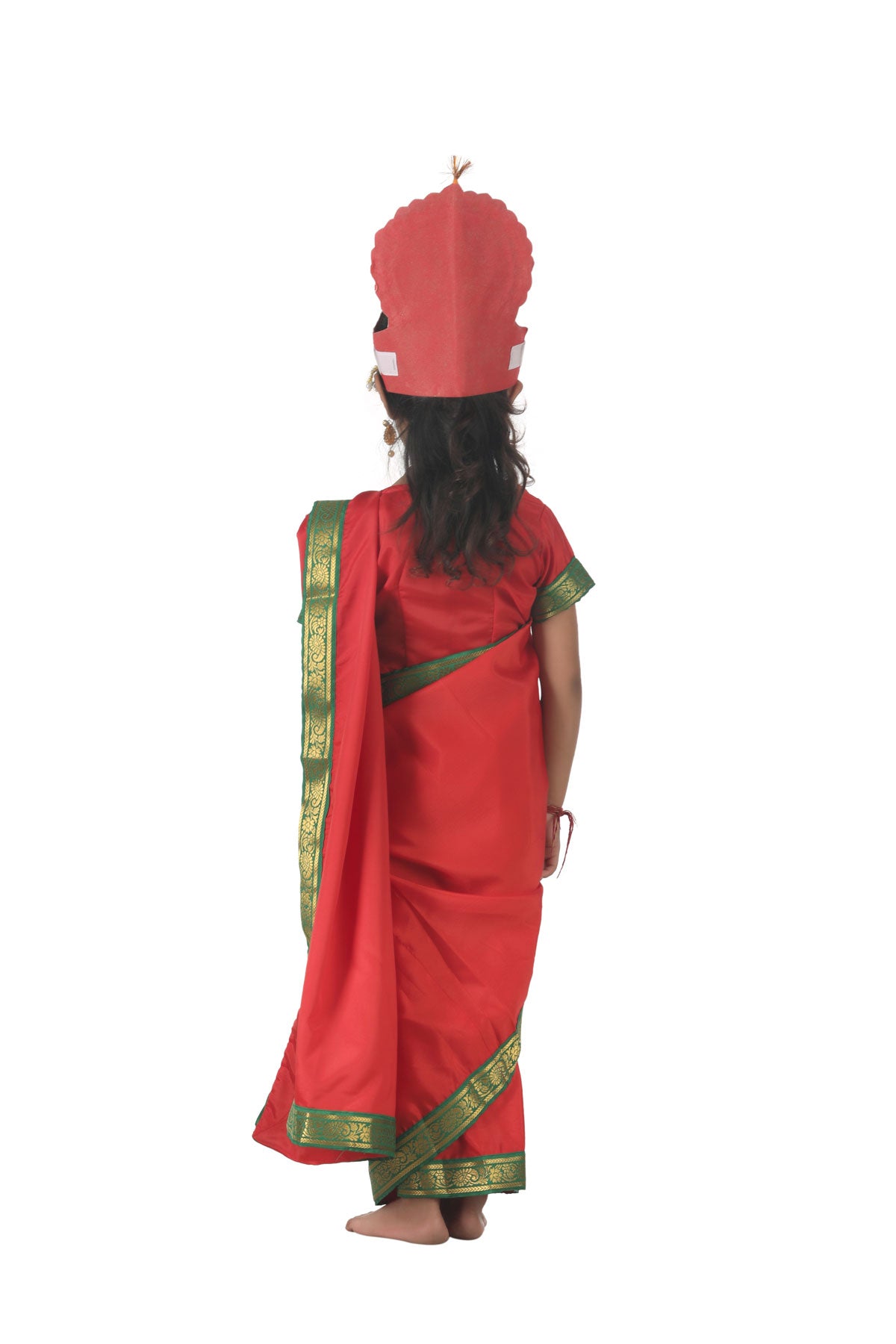 Buy BookMyCostume Mother India Bharat Mata Patriotic Independence Day Kids  Fancy Dress Costume 6 pc set 6-7 years Online at Low Prices in India -  Amazon.in
