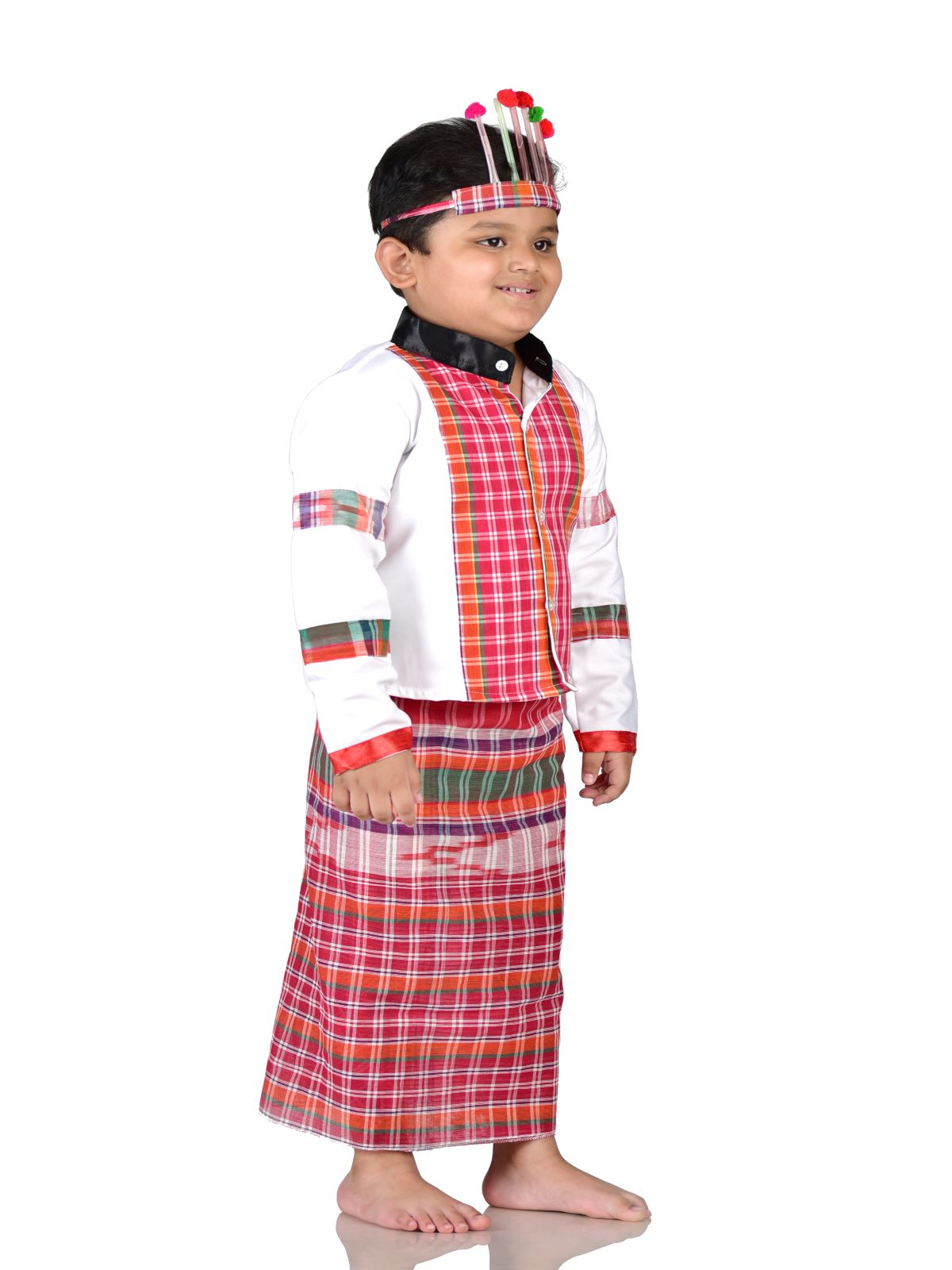 Buy BookMyCostume Bihu Dance Boy Assamese Indian State Kids Fancy Dress  Costume 5-6 years Online at Low Prices in India - Amazon.in