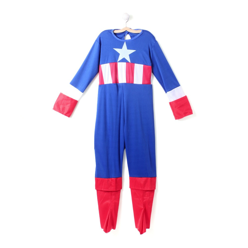Captain America Avengers Superhero Kids Fancy Dress Costume with shiel