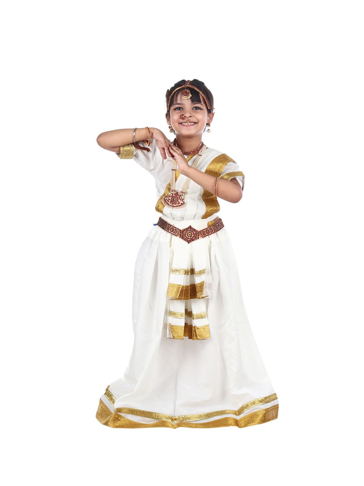 Bharatanatyam Indian Classical Dance Costume for Girls and Females